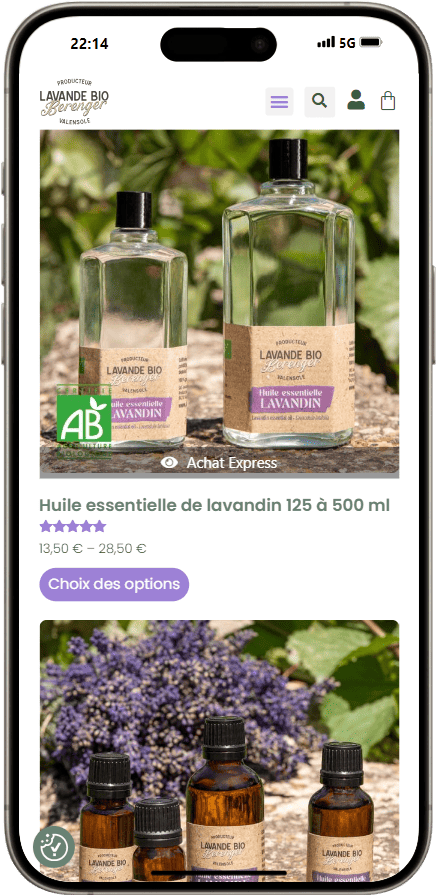 10 nouveaux contacts par semaine avec dynamic creative - Lavande Bio