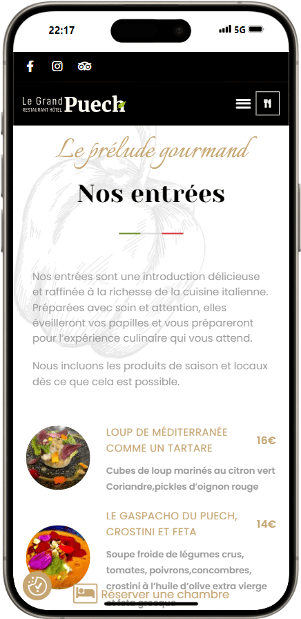 10 nouveaux contacts par semaine avec dynamic creative - Restaurant Le Grand Puech à Mimet