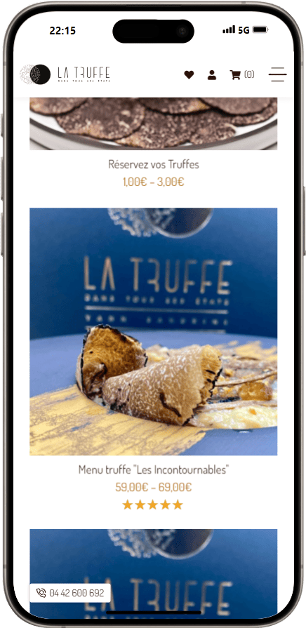 10 nouveaux contacts par semaine avec dynamic creative - Restaurant La Truffe dans tous ses états